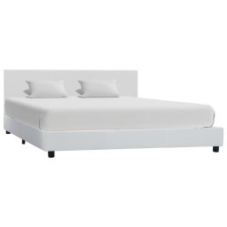 Cadru de pat, alb, 140x200 cm, piele ecologica GartenMobel Dekor