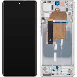 Piese si componente Display cu Touchscreen Motorola Edge 30 Fusion, cu Rama, Alb (Aurora White), Service Pack 5D68C21528