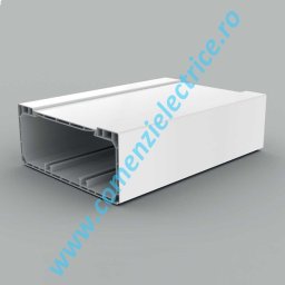 Canal cablu PVC+capac, cu perete dublu, alb, 170x65 Kopos