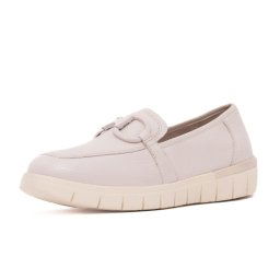 Pantofi dama casual din piele naturala, Caprice, 9-24700-42 136 PEARL PERL DEE, alb