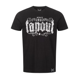 Tapout Tricou 'CRASHED' negru / alb