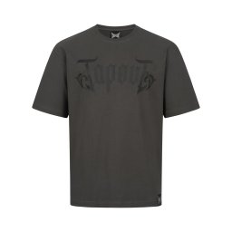 Tapout Tricou 'Simply Believe' gri închis / negru