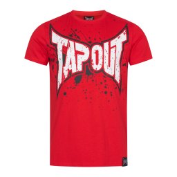 Tapout Tricou 'Splashing' roșu / negru / alb