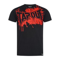 Tapout Tricou 'Splashed' roșu / negru
