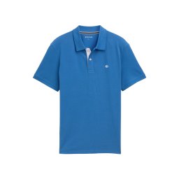 TOM TAILOR Tricou albastru regal / alb