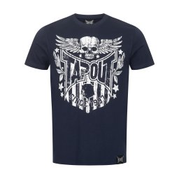 Tapout Tricou 'Westlake' bleumarin / alb