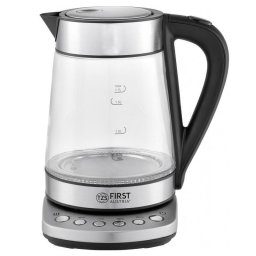 Cana electrica First Austria FA-5405-9, 2200W, 1,7 L, 4 setari, LED Indicator, Mentinere la cald, Inox