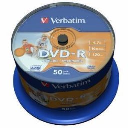 Verbatim DVD-R [ 4.7GB, 16x, spindle, Wide printabil , 50 bucati]