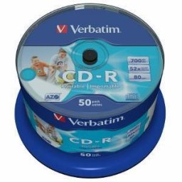 Verbatim CD-R[ 50pcs, 700MB, 52x, spindle, Wide printabil ]