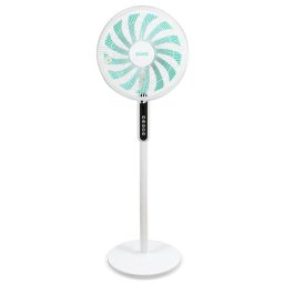 Ventilator ZFTRA 1609 cu picior ajustabil si telecomanda , Alb