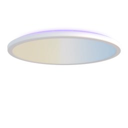 Lampa de plafon LED Calex Smart Halo, 40cm, RGB, lumina alba calda, 25W, plastic, IP20, Alb