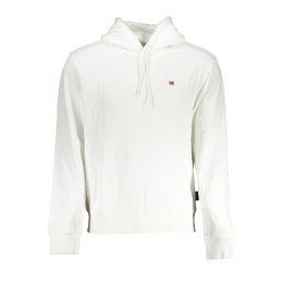 Napapijri Hanorac BALIS barbati, cu mini logo brodat, Regular fit, Alb (Marime: S)