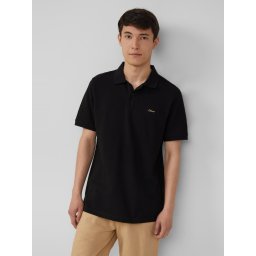 s.Oliver Tricou polo barbati, Regular fit din bumbac, Negru (SELECTATI MARIMEA: M)