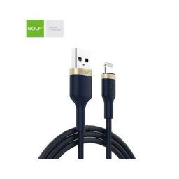 Cablu USB iPhone 5 / 6 / 7 Golf Data Sync Metal Braided 3A ALBASTRU GC-71i