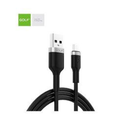 Cablu USB la micro USB Golf Data Sync Metal Braided 3A NEGRU GC-71m