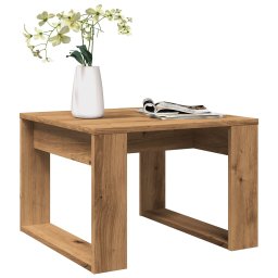 Masa laterala, stejar artizanal, 50x50x35 cm, lemn prelucrat GartenMobel Dekor