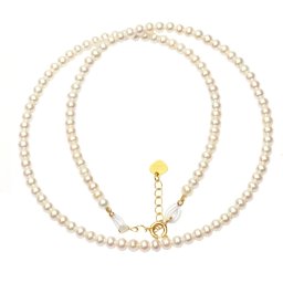 Colier din Perle de Cultura Rotunde 3,8x3,8 mm - Eleganta si Stralucire Divina - Accesorii de Gold Filled - 1 Buc