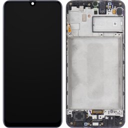 Piese si componente Display - Touchscreen Samsung Galaxy M31, Cu Rama, Negru, Service Pack GH82-22405A