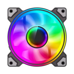 Dual-Ring Infinity, 1200 rpm, 1 ventilator de 120 mm, Negru