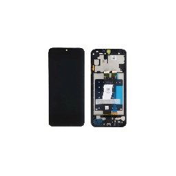 Display cu touchscreen si rama Samsung Galaxy A05s, SM-A057F, Negru, Original Service Pack