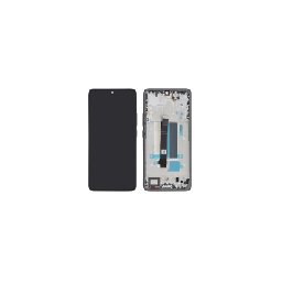 Display cu touchscreen si rama Xiaomi Redmi Note 13 Pro+ 5G, Black, OEM, Service Pack