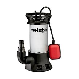 Metabo - PS 18000 SN - Pompa submersibila de drenaj, apa murdara, 1100 W, 7 m, 316 l/min, carcasa inox, flotor, monofazata