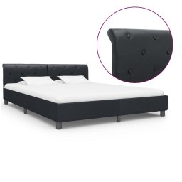 Cadru de pat, negru, 180 x 200 cm, piele ecologica GartenMobel Dekor