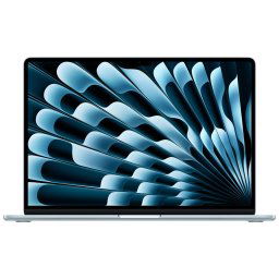 Laptop Apple 15.3'' MacBook Air 15 with Liquid Retina, Apple M4 chip (10-core CPU), 16GB, 256GB SSD, Apple M4 10-core GPU, macOS, Sky Blue, INT keyboard, 2025