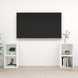 Dulapuri TV, 2 buc., alb, 72x35x36,5 cm, lemn prelucrat GartenMobel Dekor