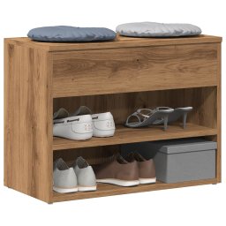 Bancheta pantofar stejar artizanal 60x30x45 cm, lemn prelucrat GartenMobel Dekor