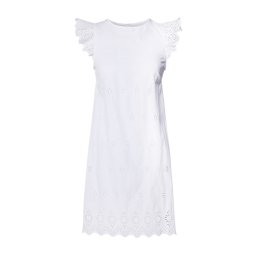 ONLY Rochie Onllou Life Emb S/S Open Back Cs 15346368 11-0601 TCX bright white