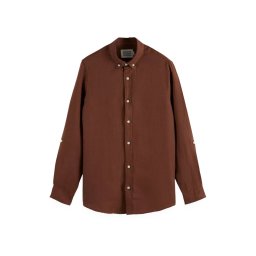 SCOTCH & SODA Cămaşă Regular Fit Linen 180016 SC210 Cold Brew