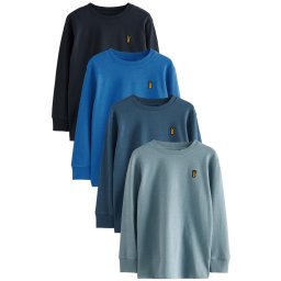 Next Tricou albastru / bleumarin / albastru deschis / verde petrol
