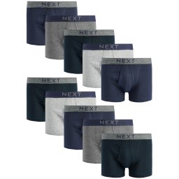 Next Boxeri albastru marin / bleumarin / gri deschis / negru
