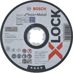 Bosch cutting disk X-LOCK Expert for Inox + Metal Rapido straight 125mm (125 x 1 x Length 22.23mm)