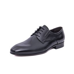 Pantofi bărbați eleganți Caribu 3MKD1-16-6A 01-N negri piele naturală office/formal