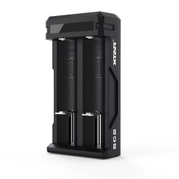Fast charger for Li-ion Cylindrical Batteries 18650 Xtar SC2