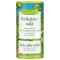 Sare Neiodata cu 15% Ierburi si Legume Eco 125g Rapunzel