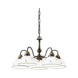Lustră pe lanț Kolarz 731.85.20 NONNA 5xE27/75W/230V verde