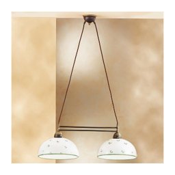 Lustră pe cablu Kolarz 731.82.27 NONNA 2xE27/75W/230V verde