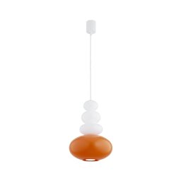 Lustră pe cablu Argon 8822 DIEGO 1xGU10/5W/230V alb/portocaliu