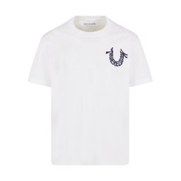 True Religion Tricou albastru / alb