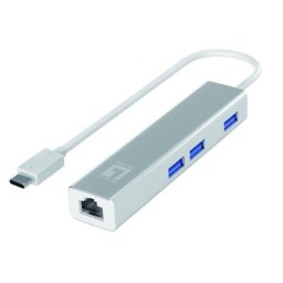 USB-0504, 1x RJ45, USB-C, Argintiu