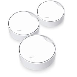 TP-Link AX3000 whole home mesh Wi-Fi 6 System, Deco X50-POE(3-pack); Dual- Band, Standarde Wireless: IEEE 802.11ax/ac/n/a 5 GHz, IEEE 802.11ax/n/b/g 2.4 GHz ,viteza wireless: 5 GHz: 2402 Mbps, 2.4 GHz: 574 Mbps, 2 x antene interne, 2×2 MU-MIMO, Mod Router