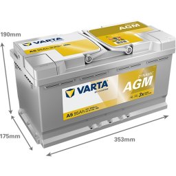 Baterie auto Varta Dynamic AGM 95Ah 850A A5 595901085