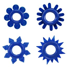 Set inele penis Rosy Get Lock Blue