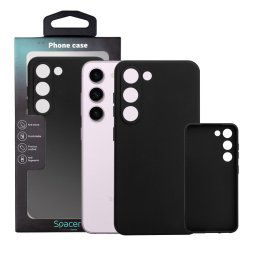 Husa Husa Samsung Galaxy S23 Spacer, negru, grosime 1.5mm, material flexibil TPU "SPPC-SM-GX-S23-TPU