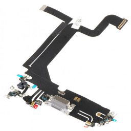 Piese si componente Banda cu Conector Incarcare - Microfon Apple iPhone 14 Pro Max, Argintiu