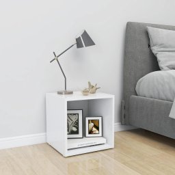 Comoda TV, alb, 37x35x37 cm GartenMobel Dekor