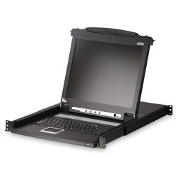 ATEN KVM 8 port LCD 19'' + keyboard + touchpad PS/2 or USB, 1U 19'' Rack
